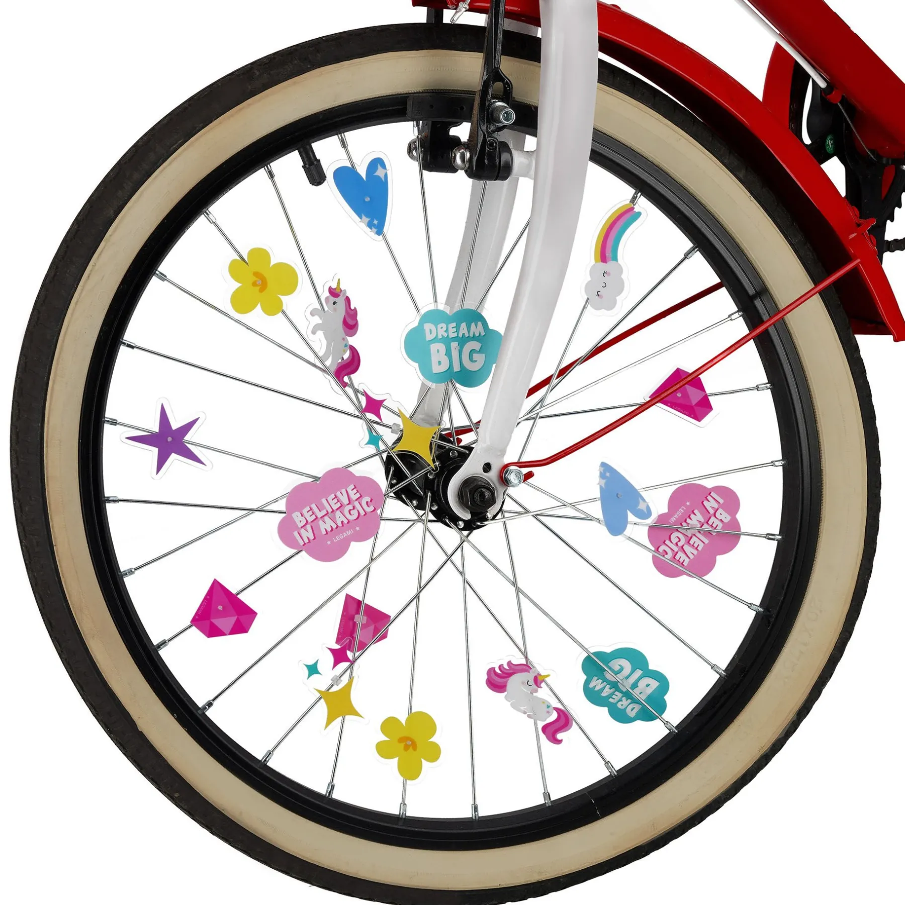 Legami Fahrrad-Accessoires*Set mit 30 Dekorationen für Fahrradspeichen