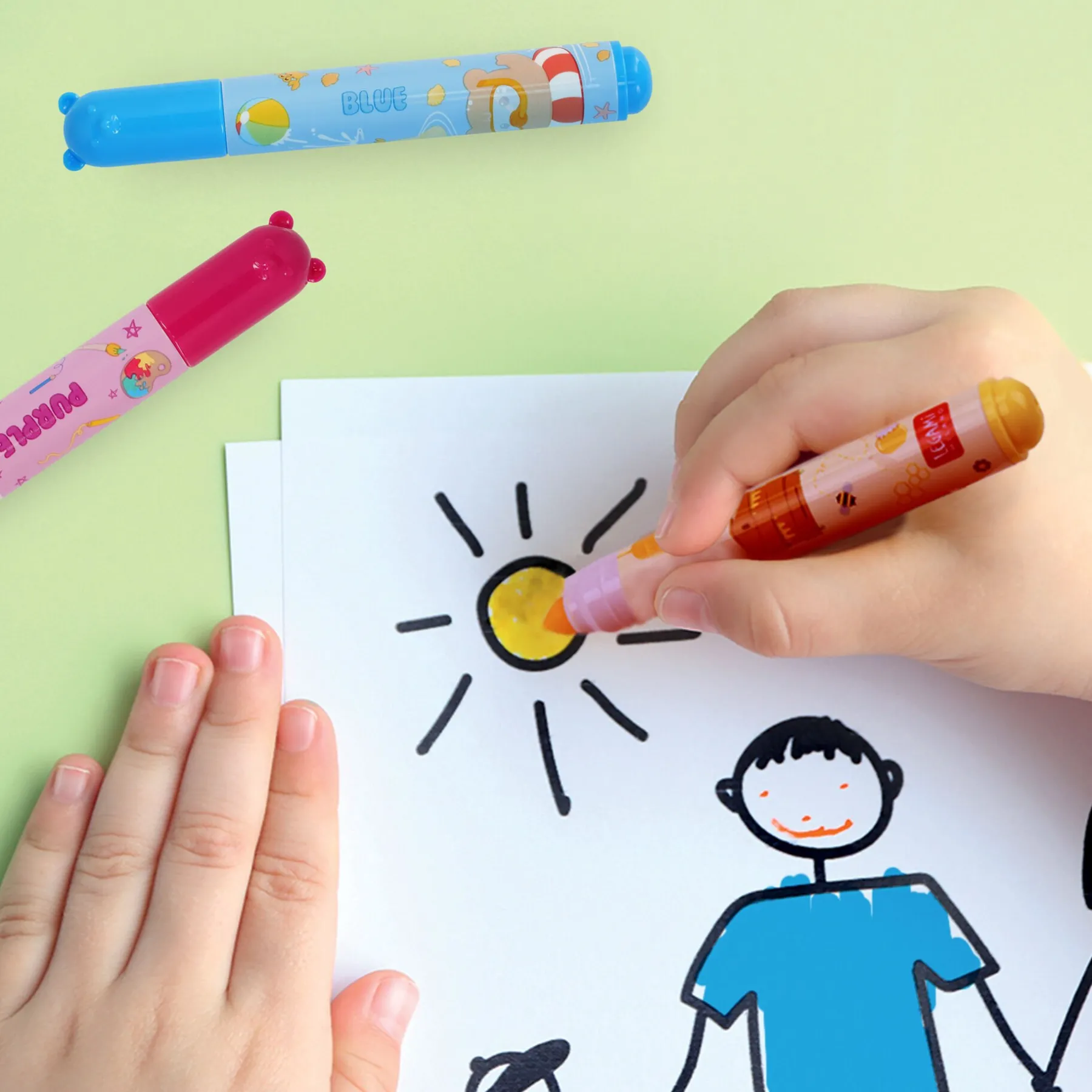 Legami Textmarker Und Filzstifte*Set mit 12 Filzstiften - Teddy Friends