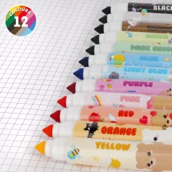 Legami Textmarker Und Filzstifte*Set mit 12 Filzstiften - Teddy Friends