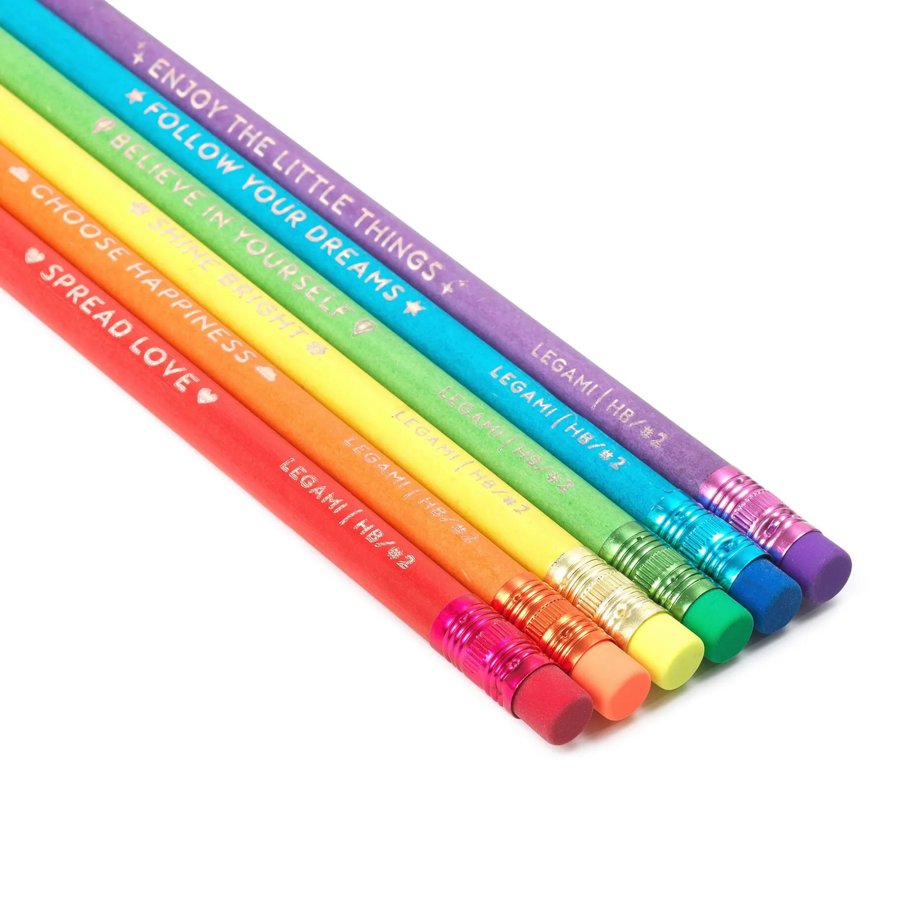 Legami Bleistifte Und Buntstifte*Set mit 6 HB-Bleistiften aus Recycling-Papier