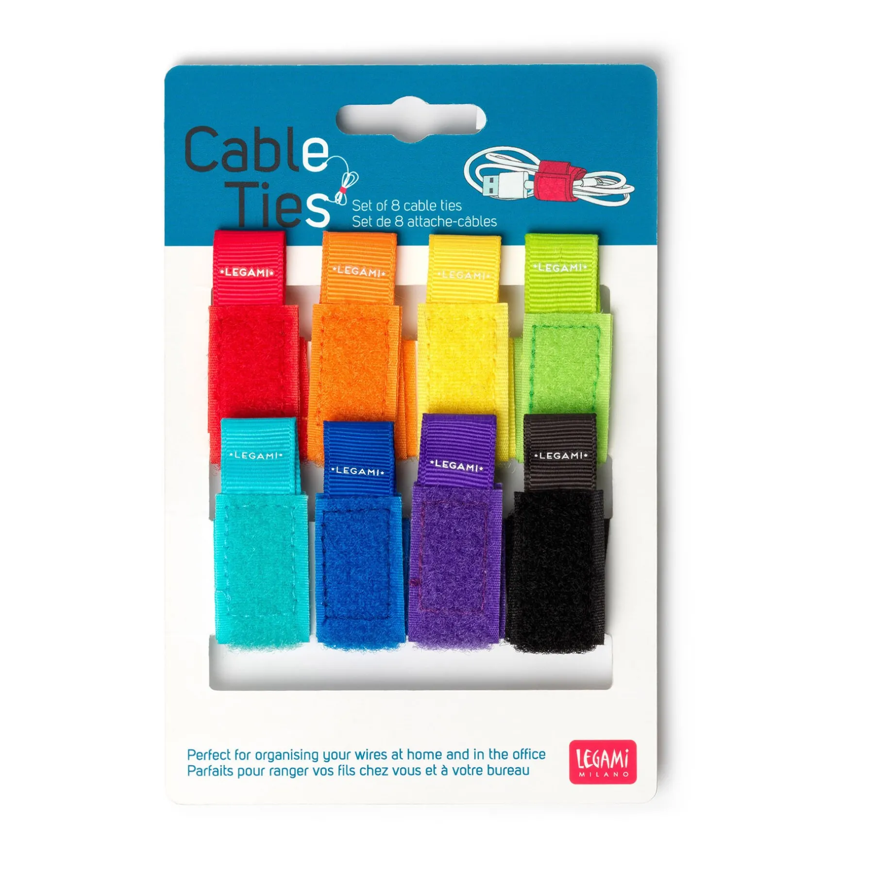 Legami Zubehör Für Smartphone, Pc, Tablet*Set mit 8 Kabelbindern - SOS Cable Ties