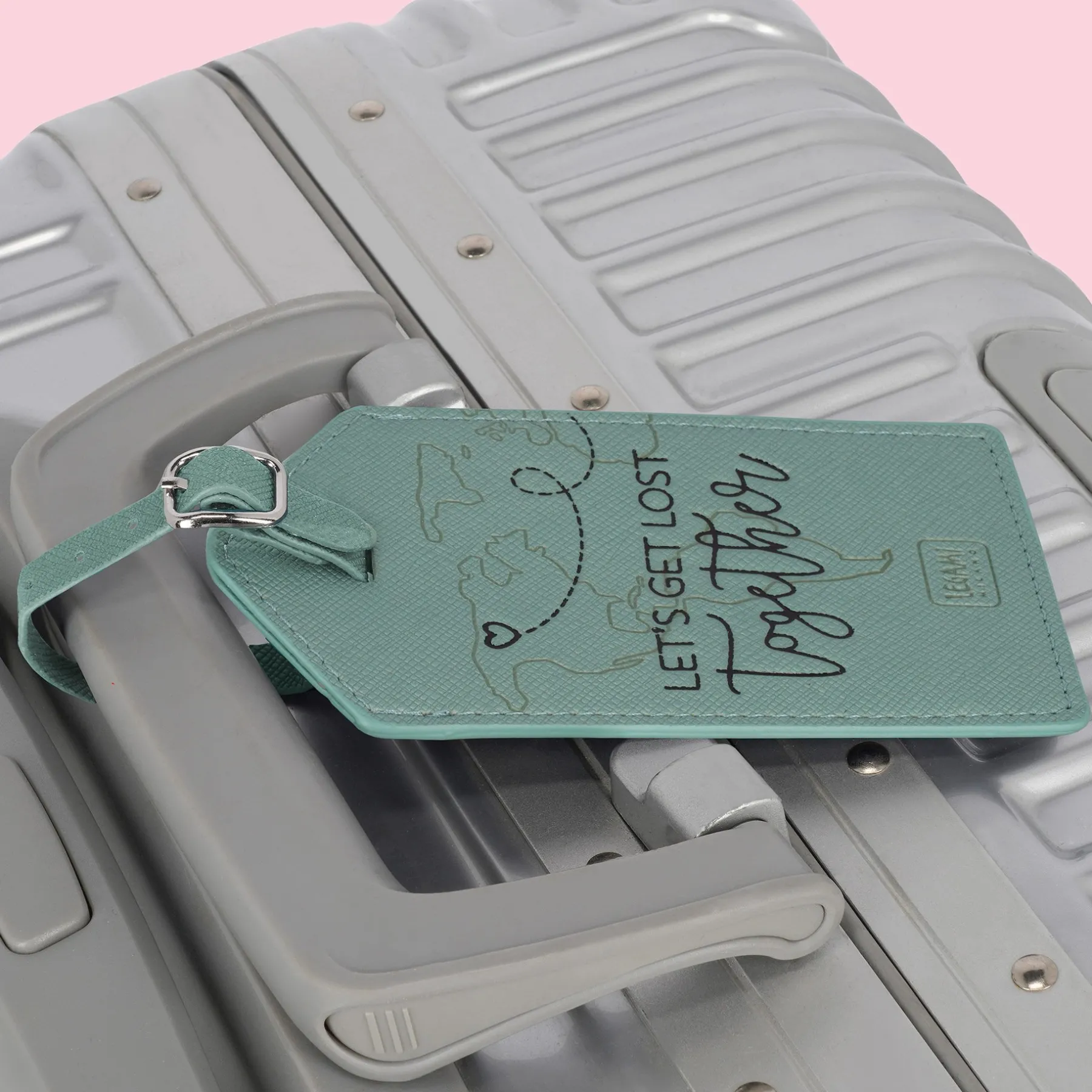 Legami Reise-Accessoires*Set mit 2 Kofferetiketten - Let's Get Lost Together