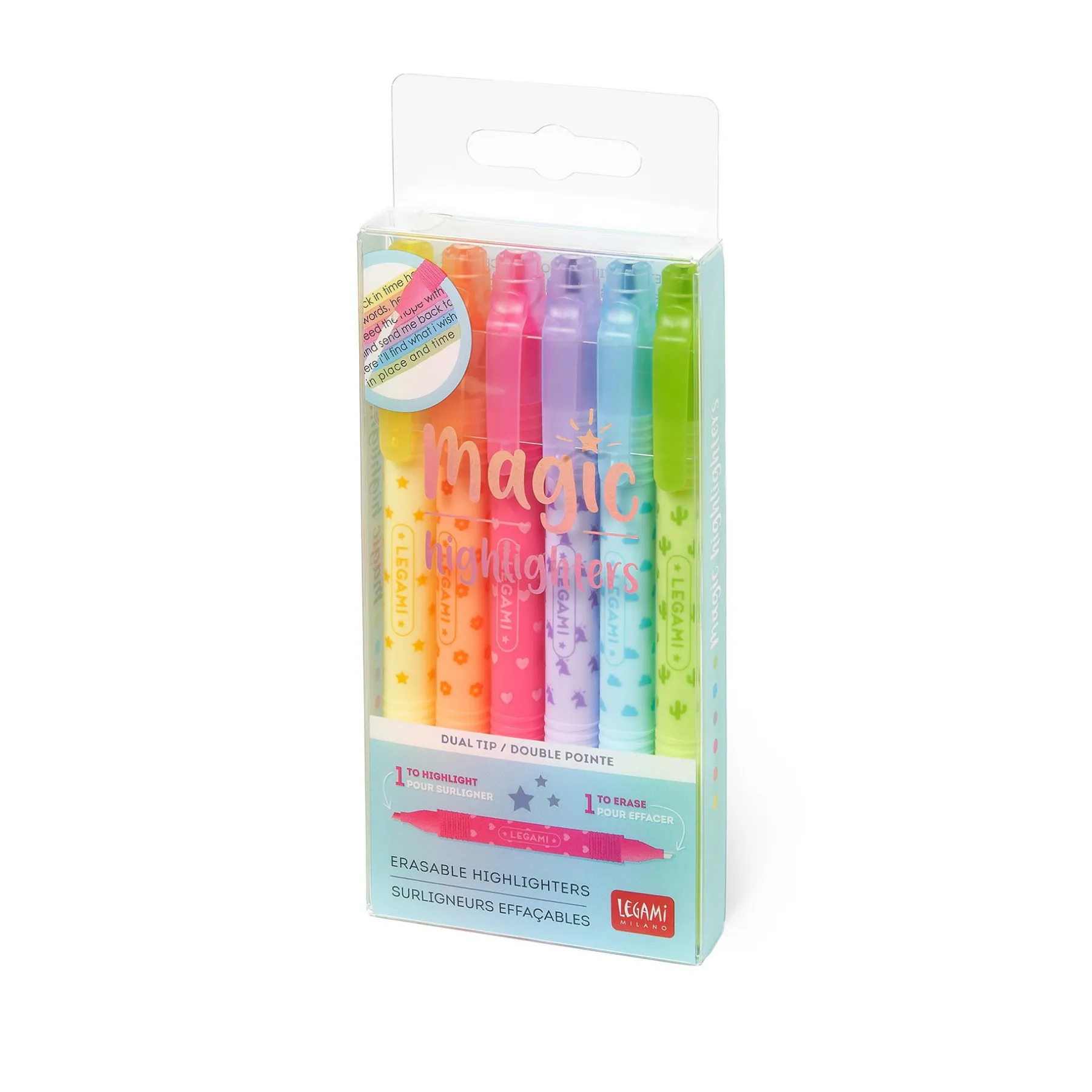 Legami Textmarker Und Filzstifte*Set mit 6 löschbaren Textmarkern - Magic Highlighters