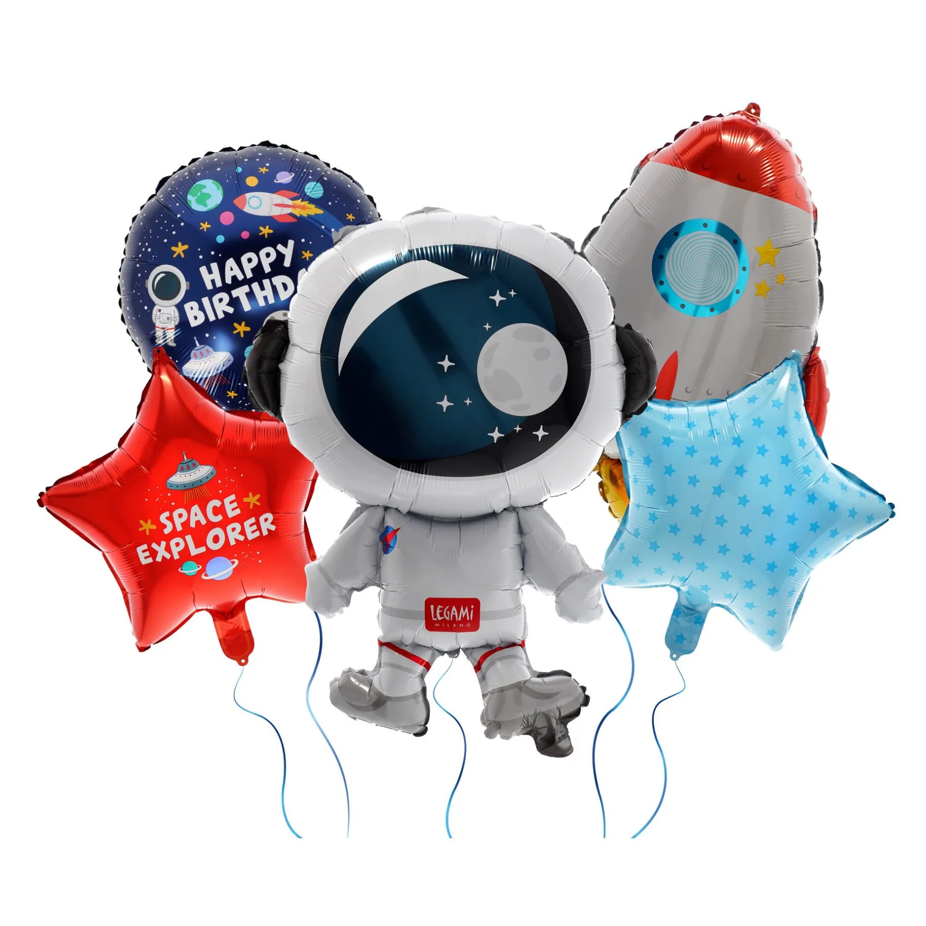 Legami Party-Accessoires*Set mit 5 Luftballons für Geburtstagsparties - Let‘s Party