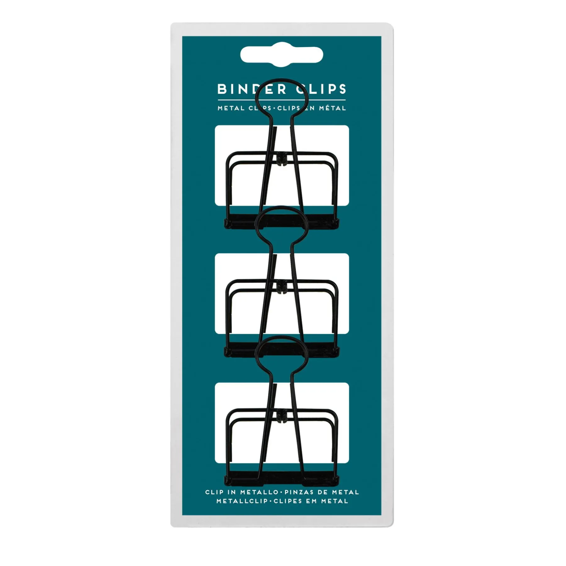 Legami Mehr Schreibwaren*Set mit 3 Metallklammern - Binder Clips