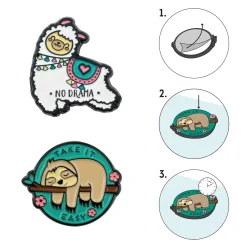 Legami Zum Verpacken Von Geschenken|Mehr Schreibwaren*Set mit 2 Metallklammern - Cutie