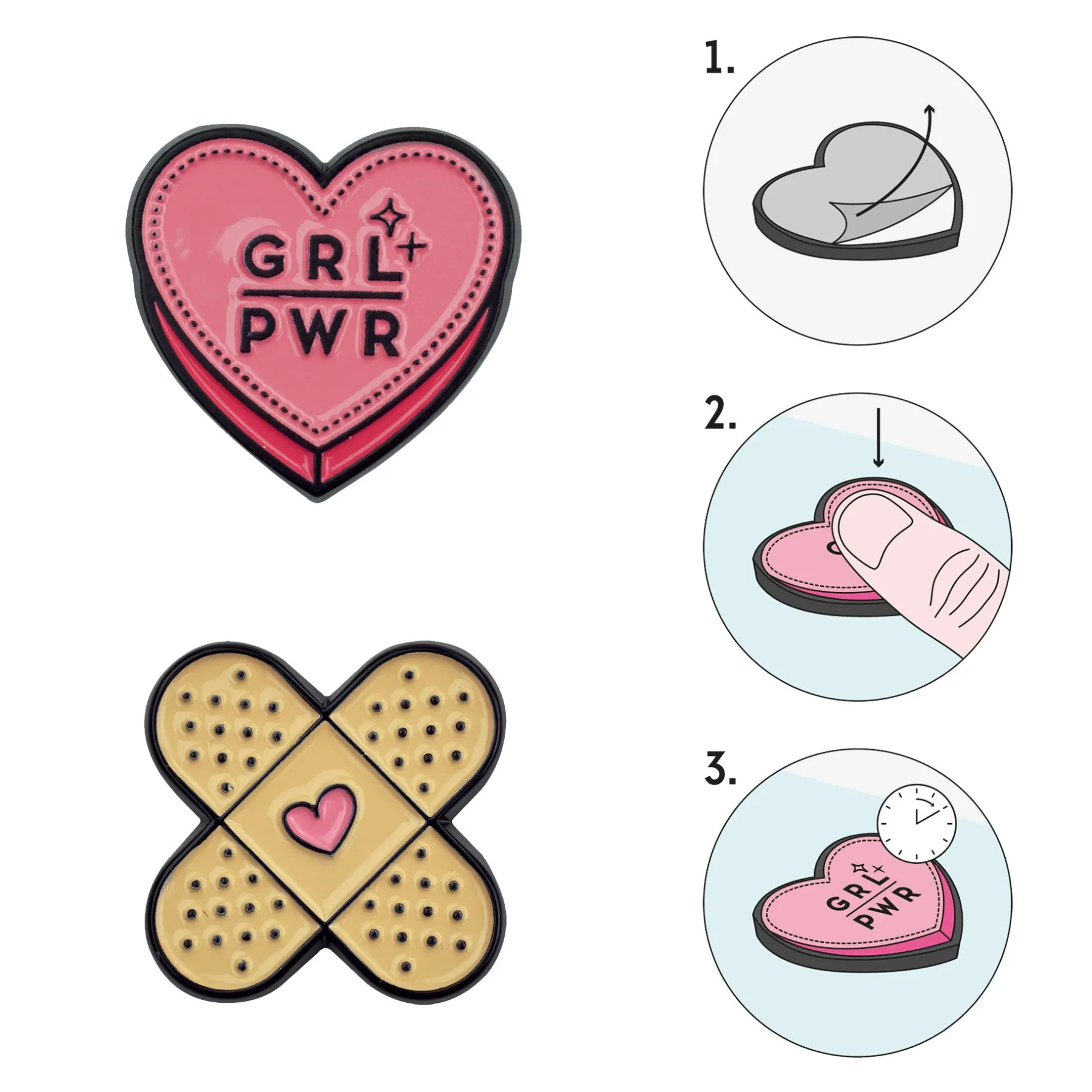 Legami Zum Verpacken Von Geschenken|Mehr Schreibwaren*Set mit 2 Metallklammern - Cutie