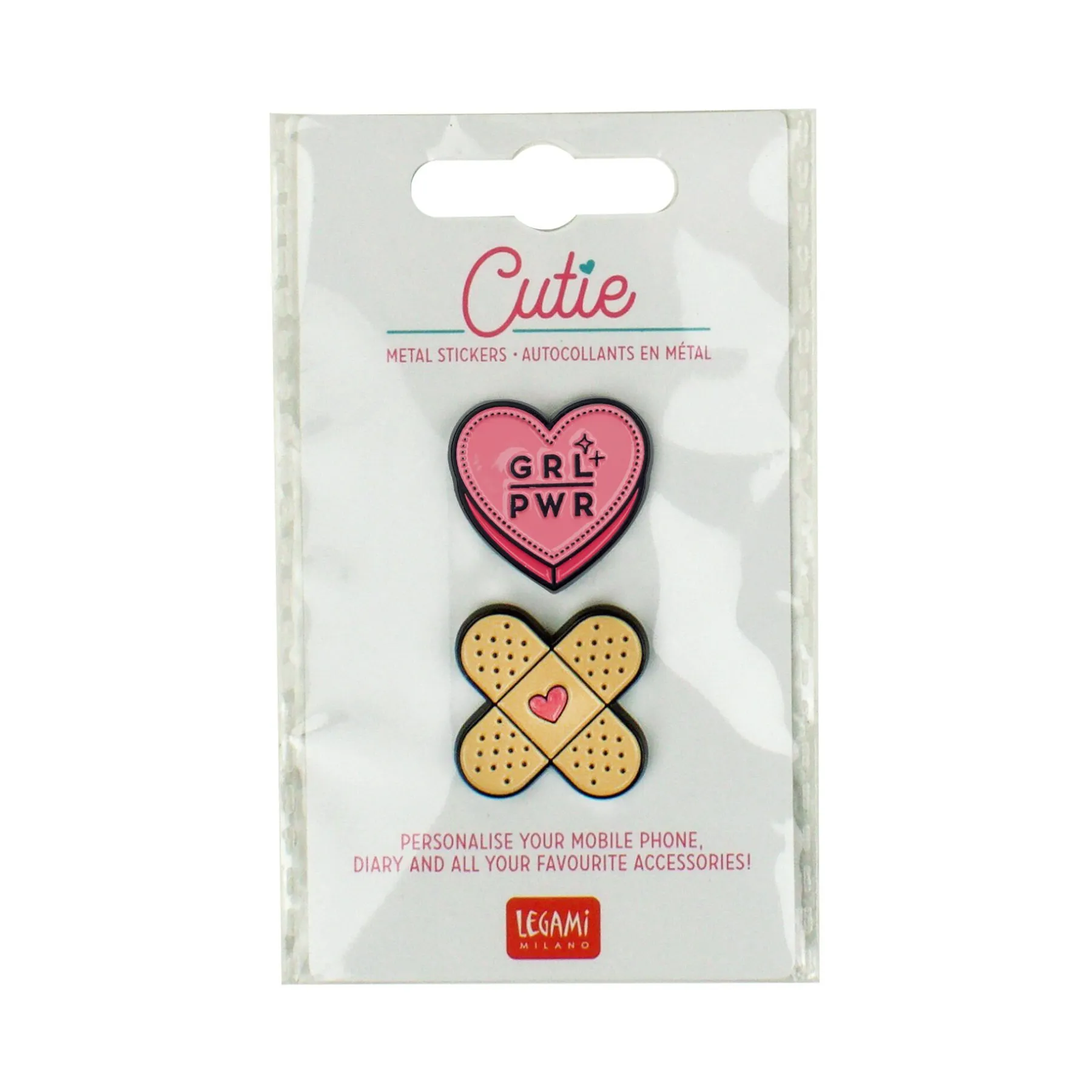 Legami Zum Verpacken Von Geschenken|Mehr Schreibwaren*Set mit 2 Metallklammern - Cutie