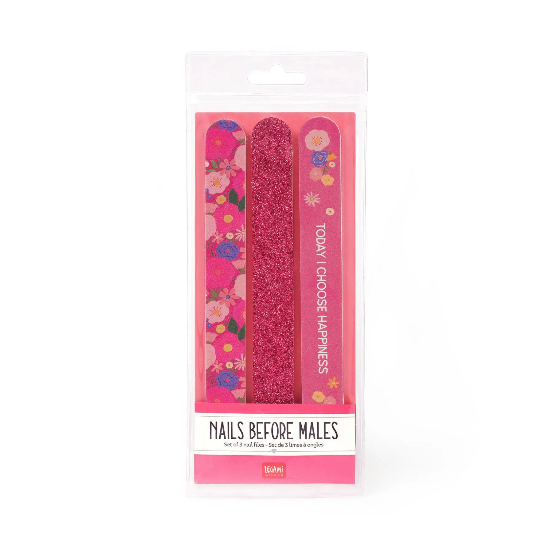 Legami Beauty-Accessoires*Set mit 3 Nagelfeilen - Nails Before Males