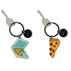 Legami Schlüsselanhänger*Set mit 2 Schlüsselanhängern aus emailliertem Metall - What a Key Ring!