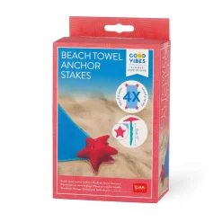 Legami Strandzubehör|Strandtücher*Set mit 4 Strandtuch-Heringen - Beach Towel Anchor Stakes