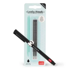 Legami Gelstifte Nachfüllminen Lovely Friends|Kugelschreiber Und Gelstifte*Set Stift Lovely Panda mit Schwarzer Ersatzmine