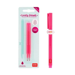 Legami Gelstifte Nachfüllminen Lovely Friends|Kugelschreiber Und Gelstifte*Set Stift Lovely Unicorn mit Neonrosa Ersatzmine