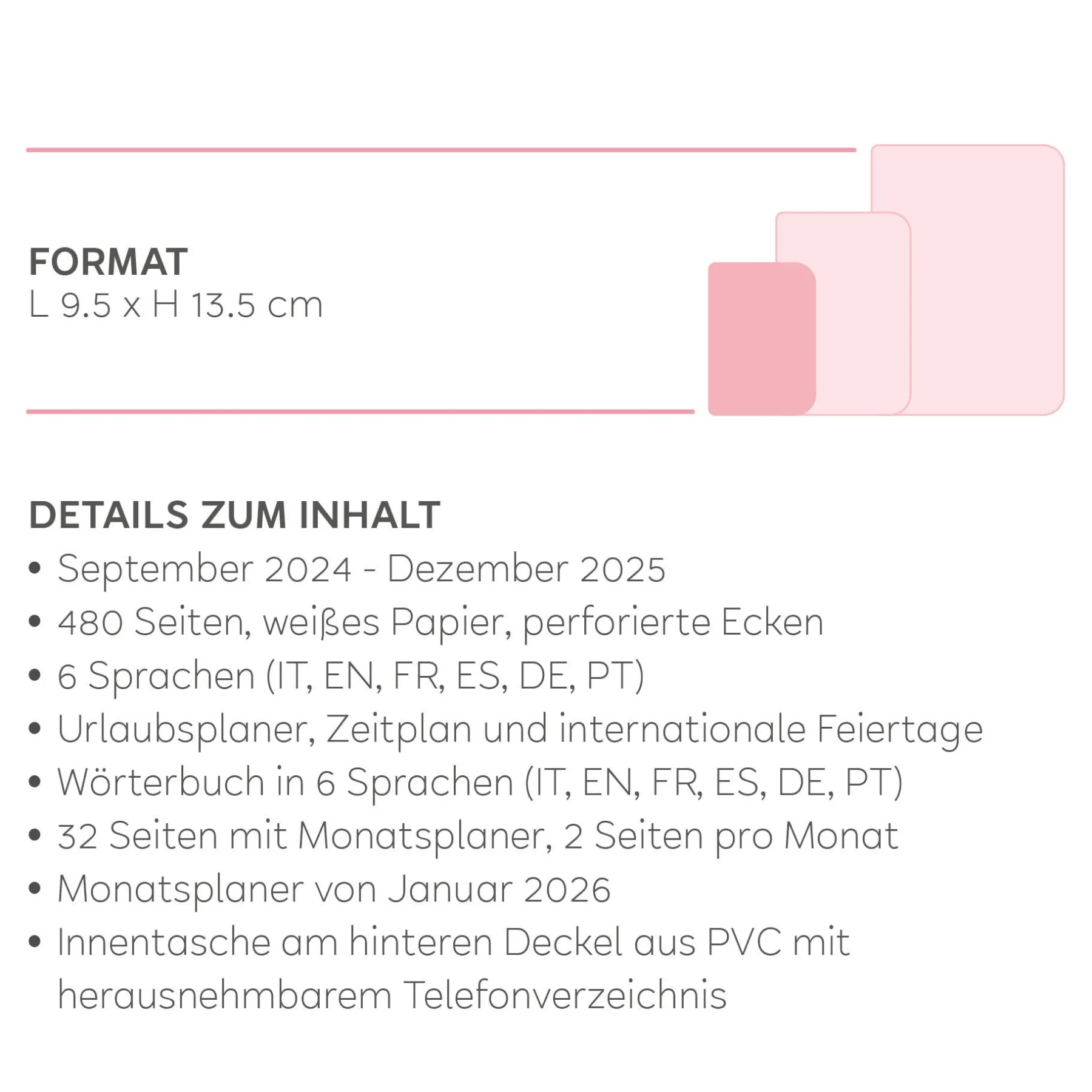 Legami Tagesplaner Für 16 Monate*Terminplaner für 16 Monate - 1 Tag pro Seite - Small - 2024/2025