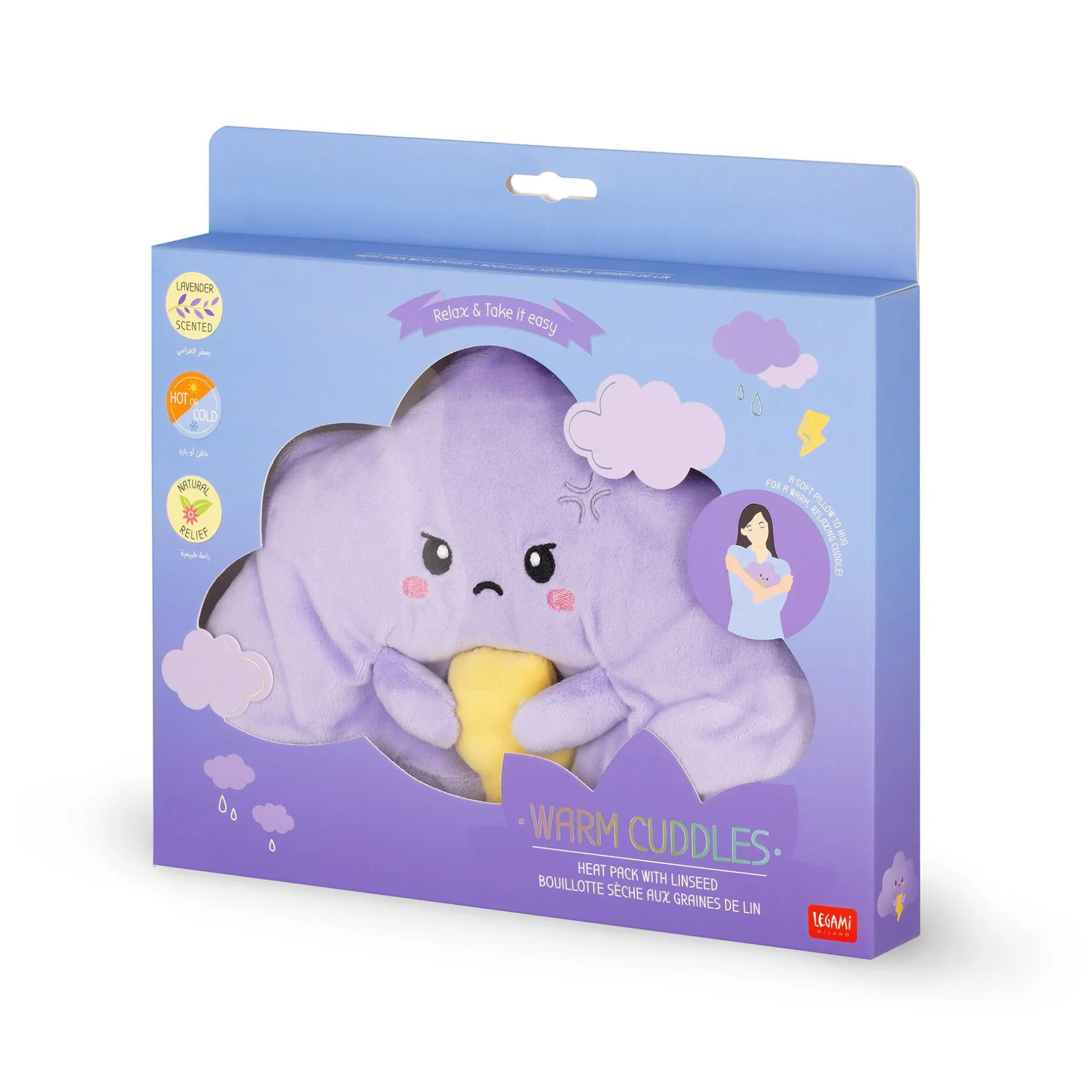 Legami Relax|Kissen Und Decken*Thermokissen mit Leinsamen - Warm Cuddles