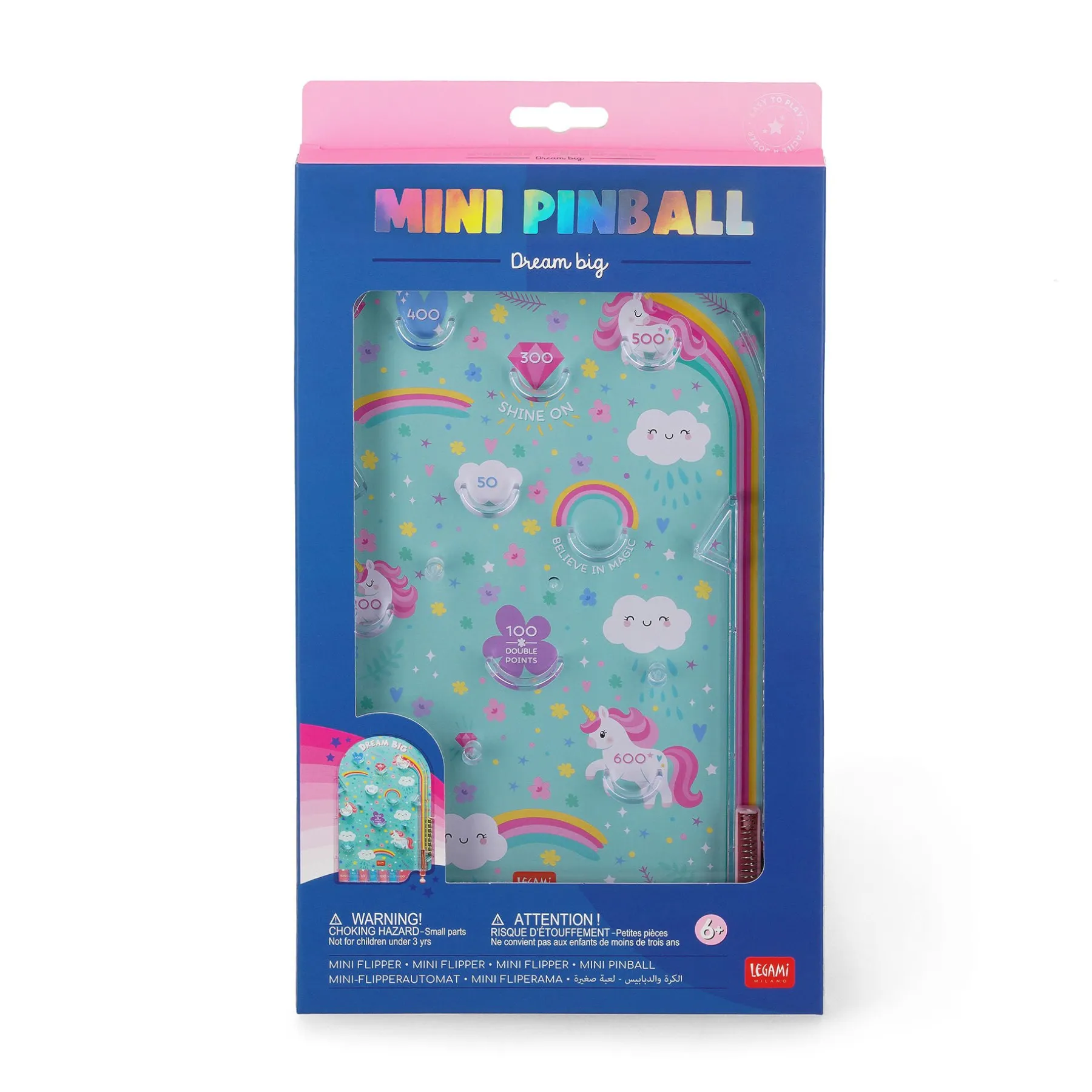 Kinder Legami Spiele Für Kinder*Tragbarer Flipper - Mini Pinball