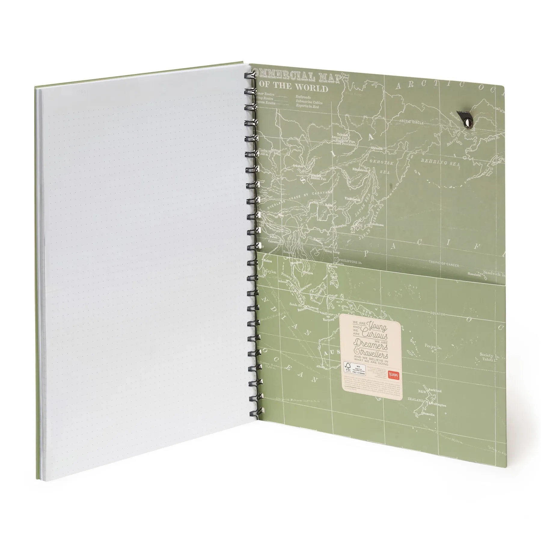 Legami 3-In-1-Hefte*Trio - 3-in-1-Notizbuch mit Spiralbindung - Maxi - A4-Format