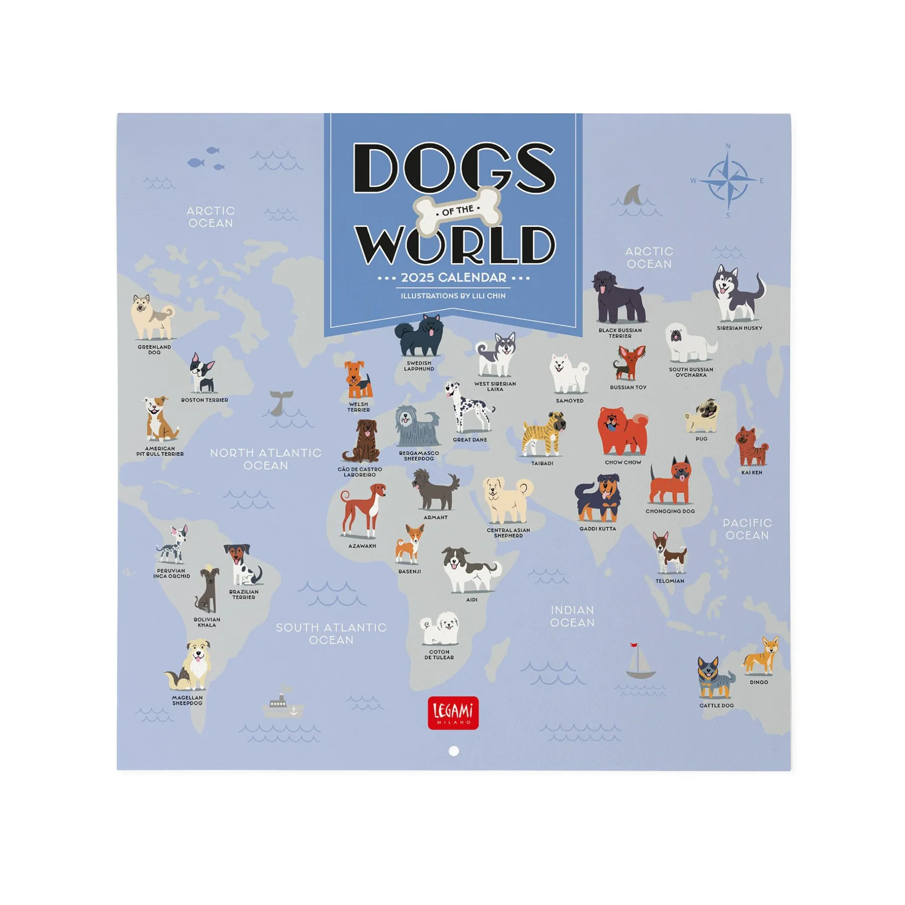 Legami Wandkalender*Wandkalender 2025 - 30 x 29 cm