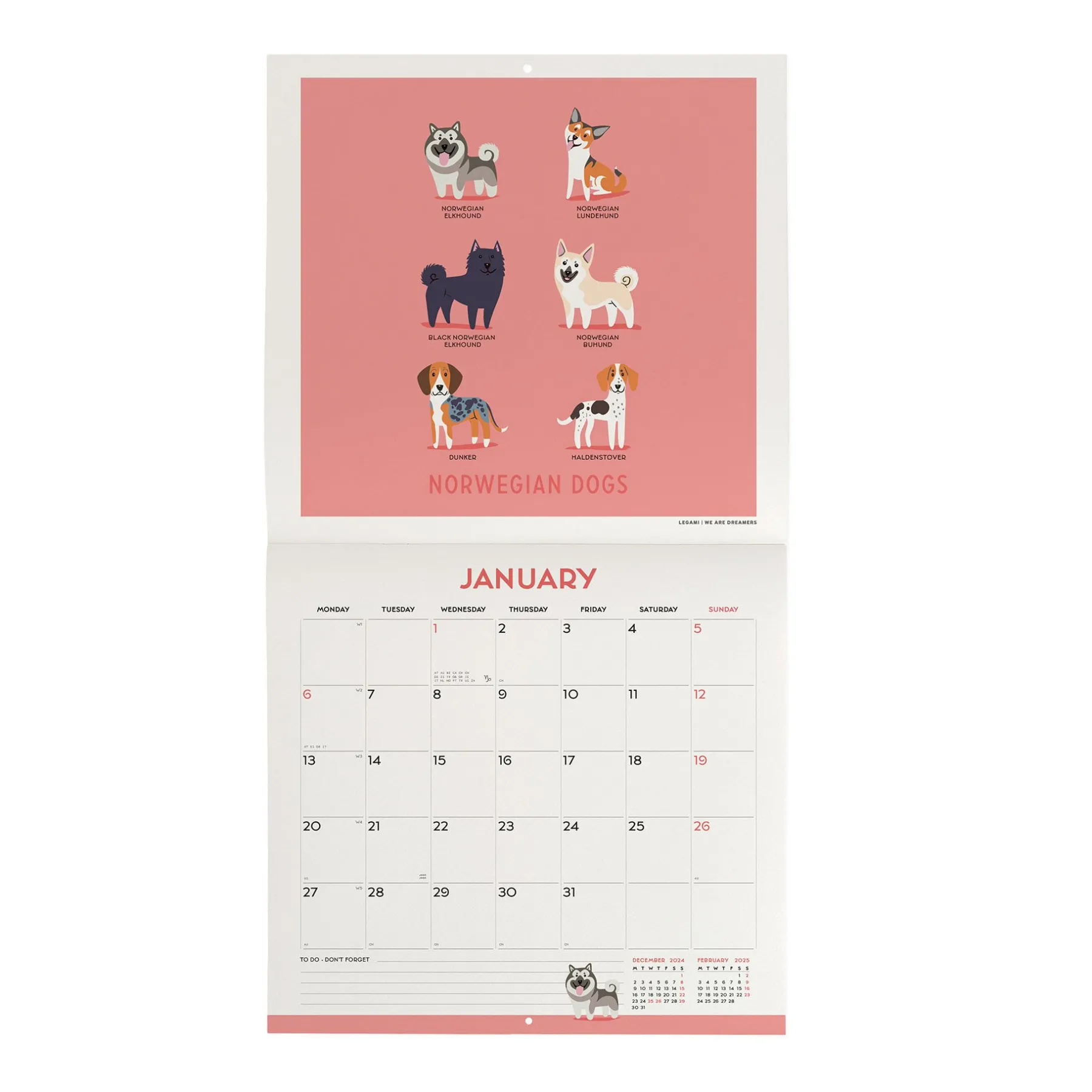Legami Wandkalender*Wandkalender 2025 - 30 x 29 cm