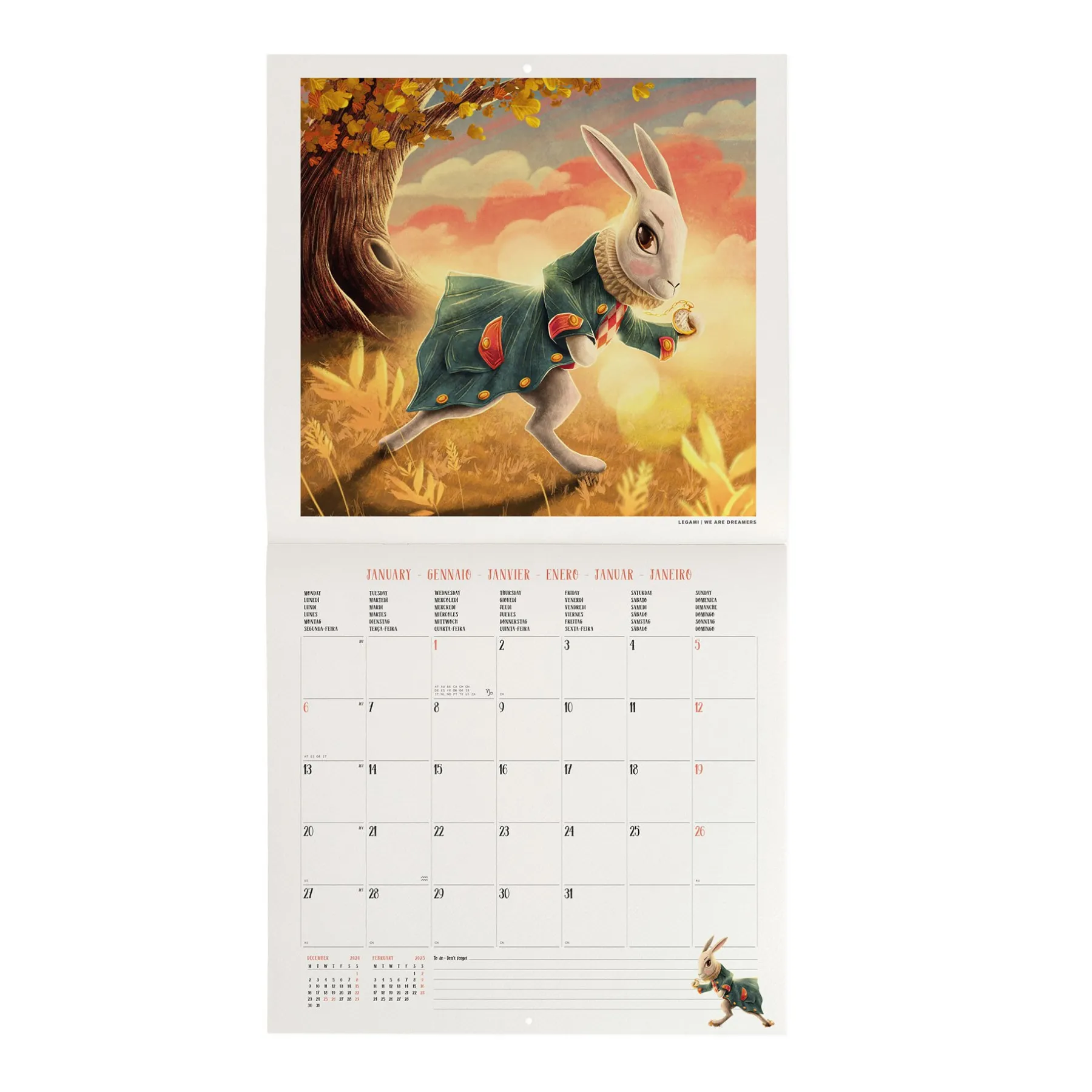 Legami Wandkalender*Wandkalender 2025 - 30 x 29 cm