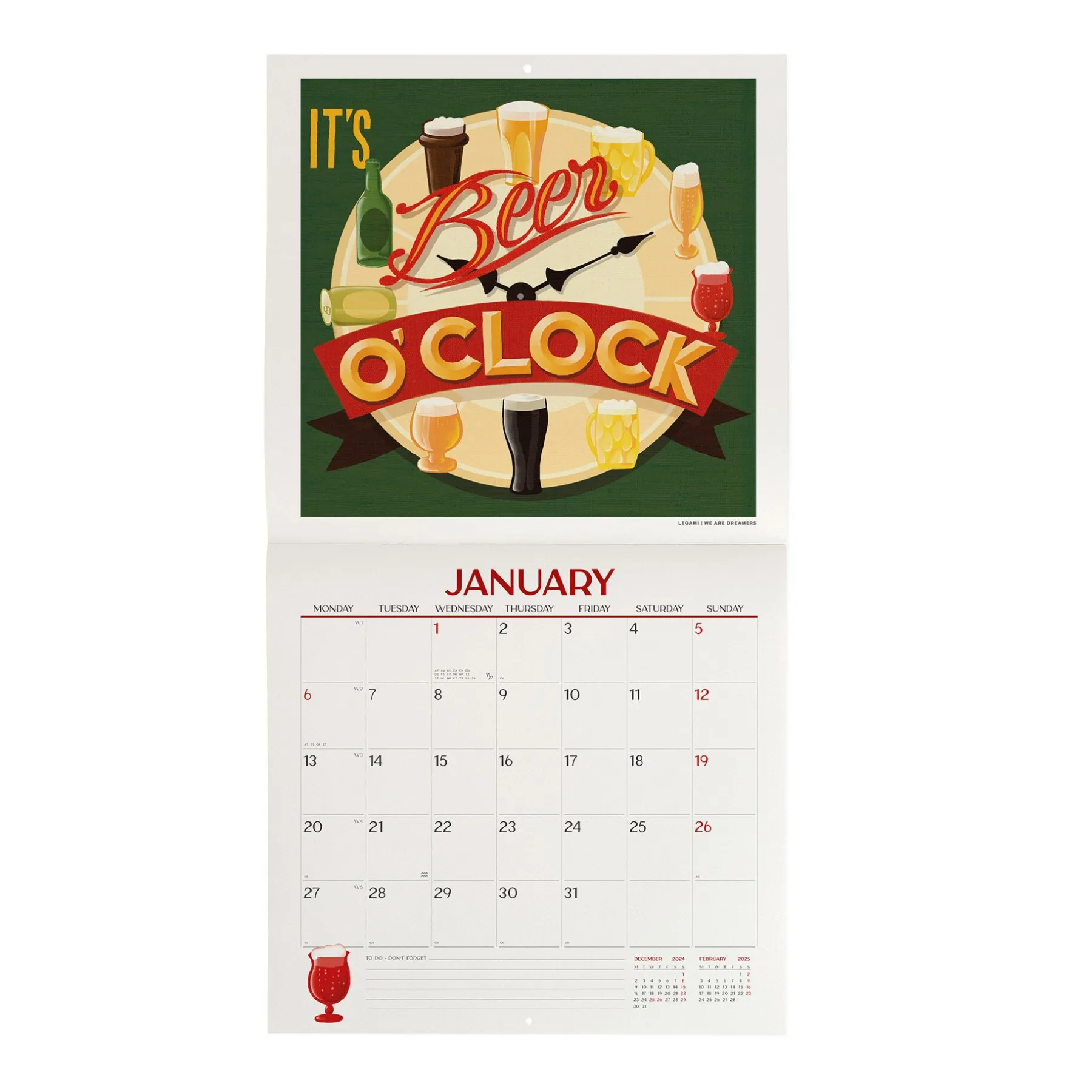 Legami Wandkalender*Wandkalender 2025 - 30 x 29 cm