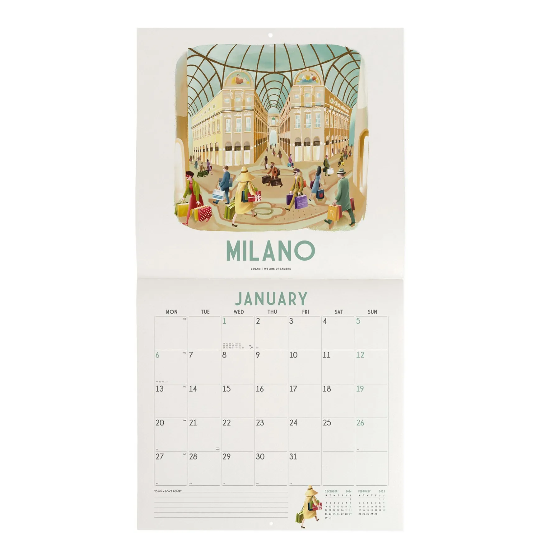 Legami Wandkalender*Wandkalender 2025 - 30 x 29 cm