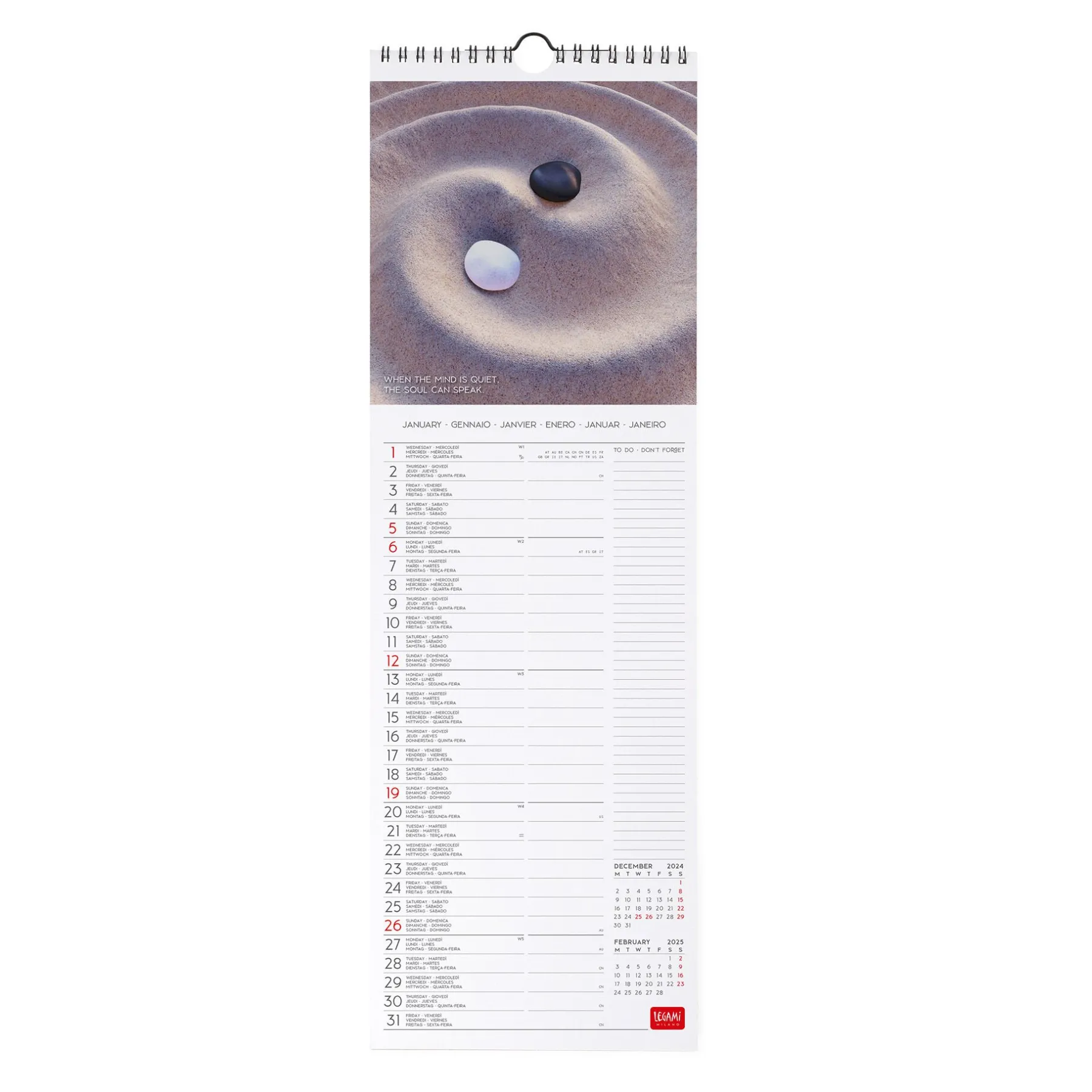 Legami Wandkalender*Wandkalender 2025 - 16 x 49 cm