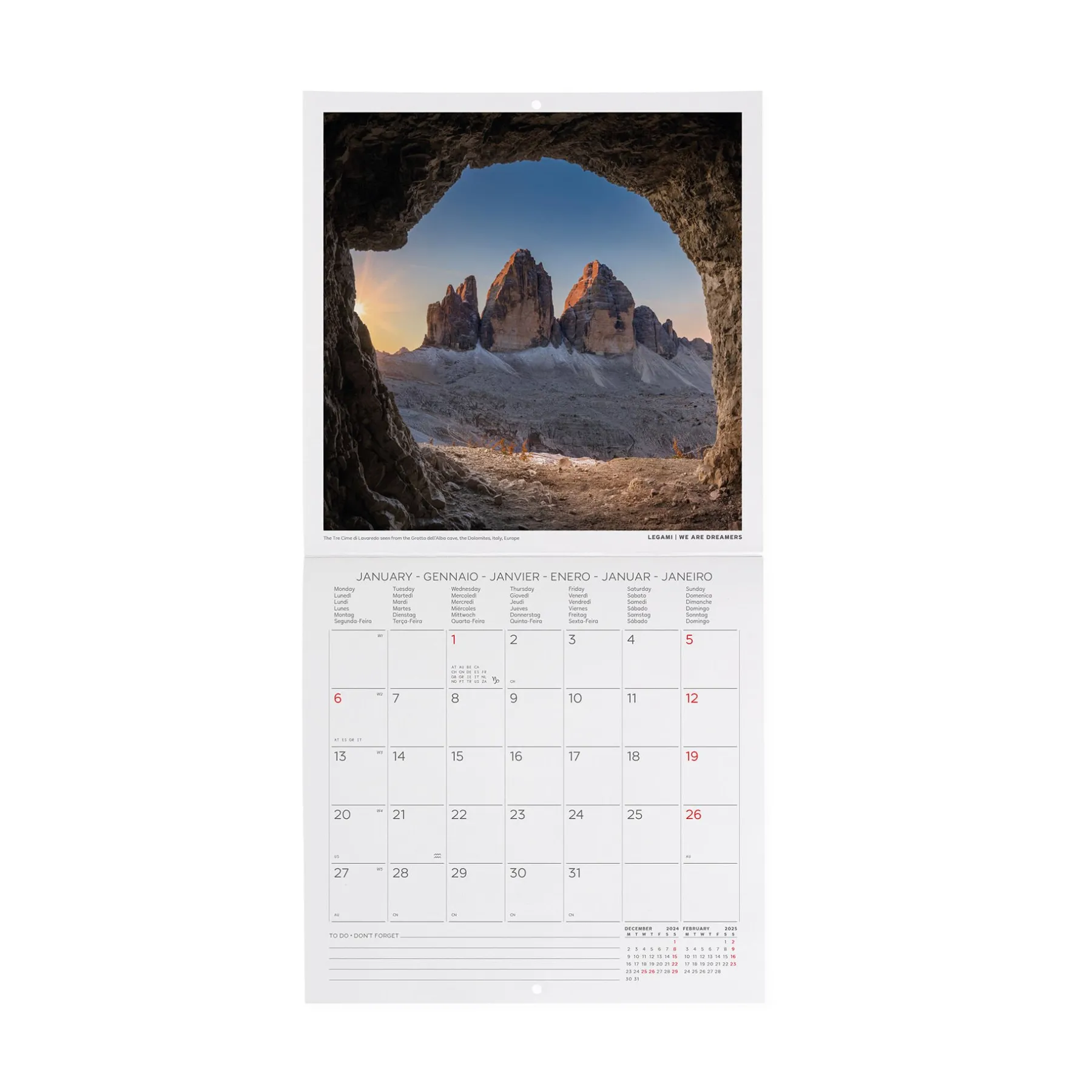 Legami Wandkalender*Wandkalender 2025 - 18 x 18 cm