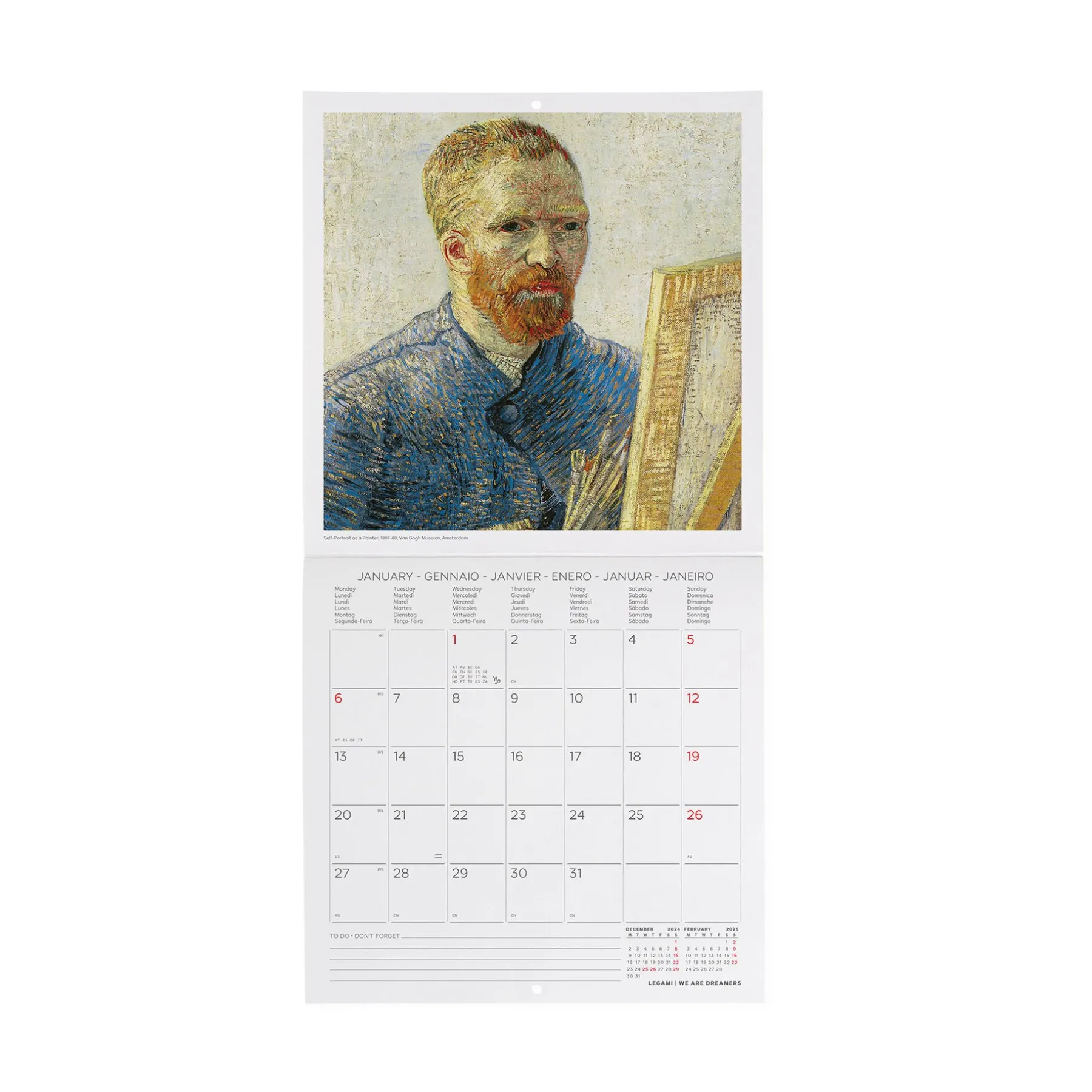 Legami Wandkalender*Wandkalender 2025 - 18 x 18 cm