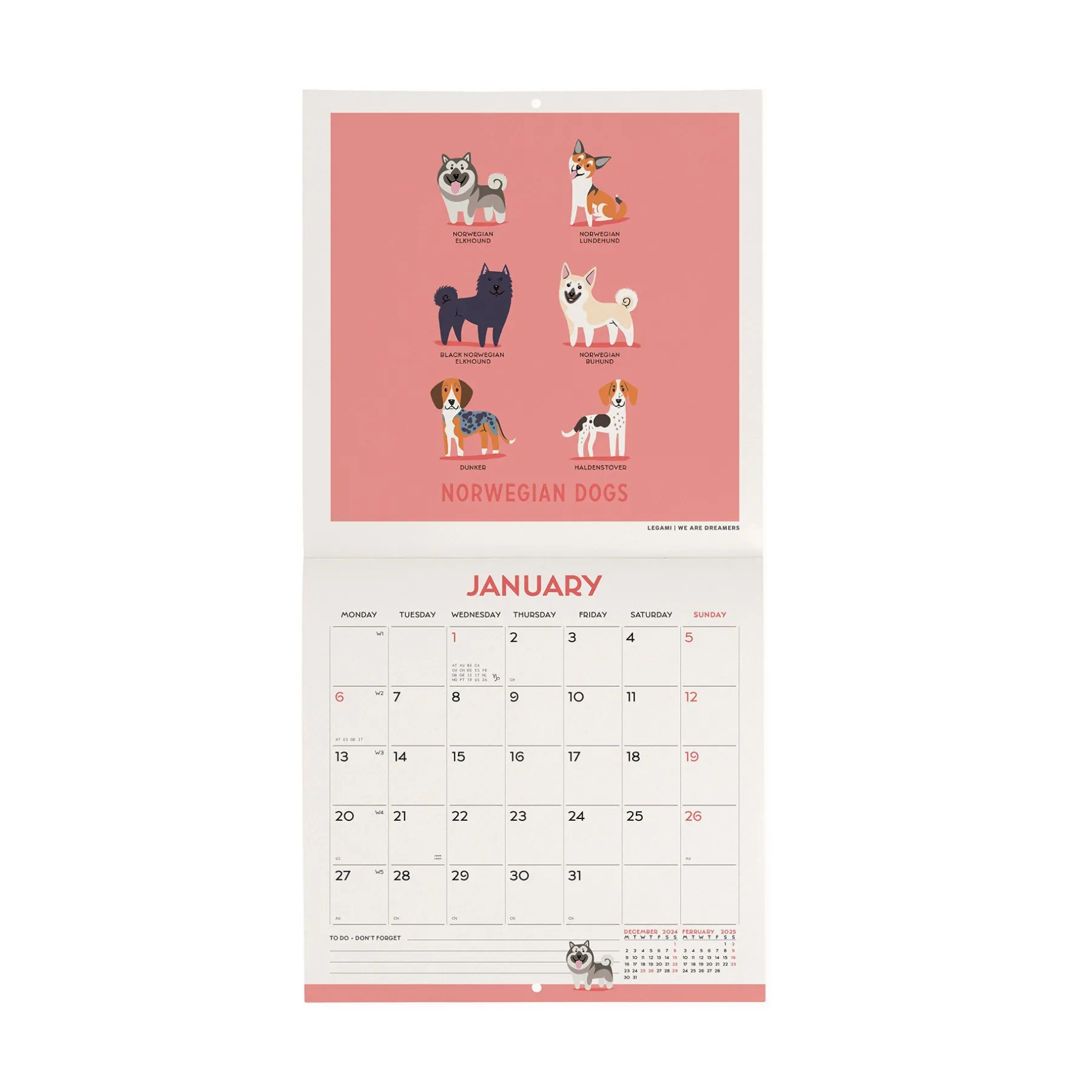 Legami Wandkalender*Wandkalender 2025 - 18 x 18 cm