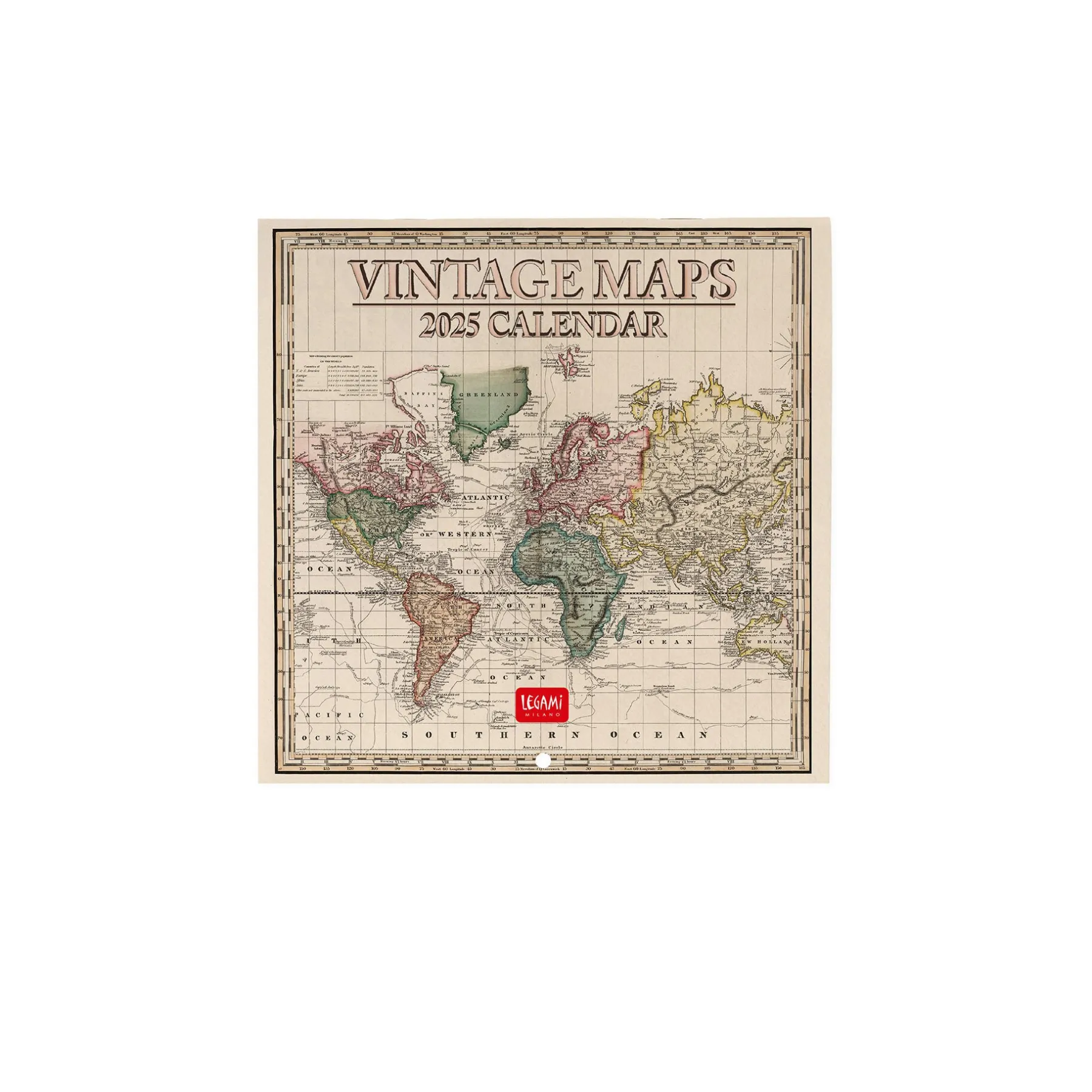 Legami Wandkalender*Wandkalender 2025 - 18 x 18 cm