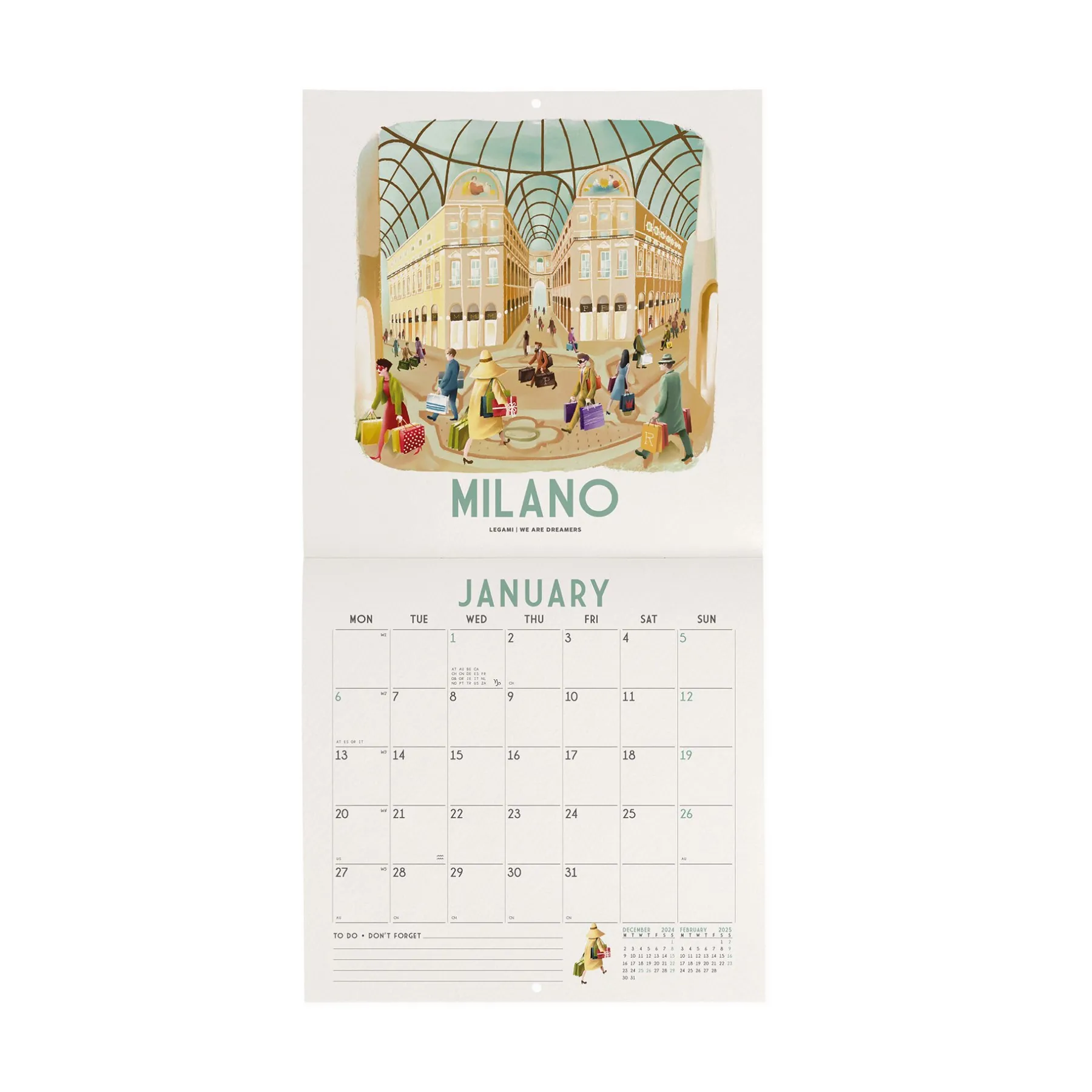 Legami Wandkalender*Wandkalender 2025 - 18 x 18 cm