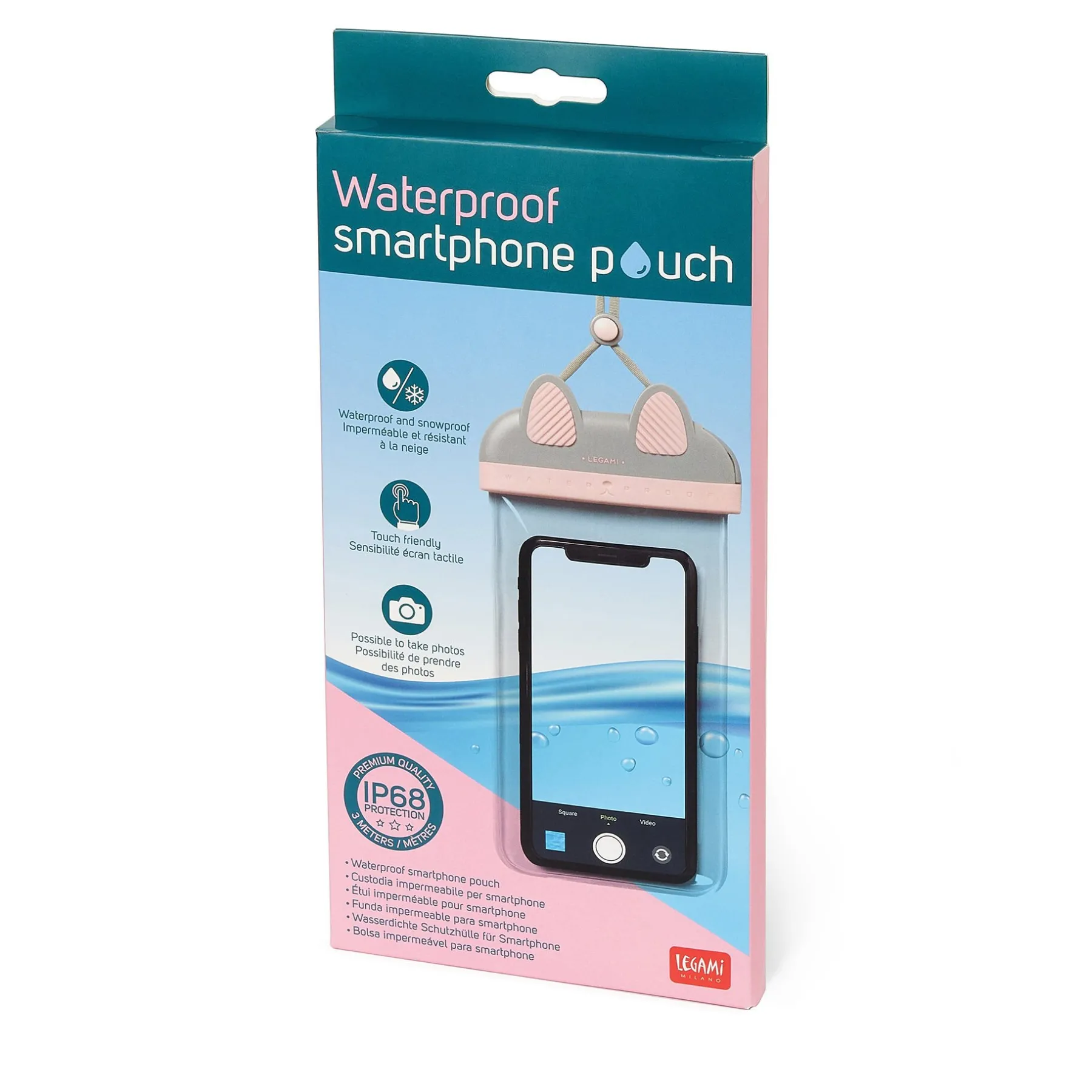 Legami Zubehör Für Smartphone, Pc, Tablet*Wasserdichte Schutzhülle für Smartphones - Waterproof Smartphone Pouch