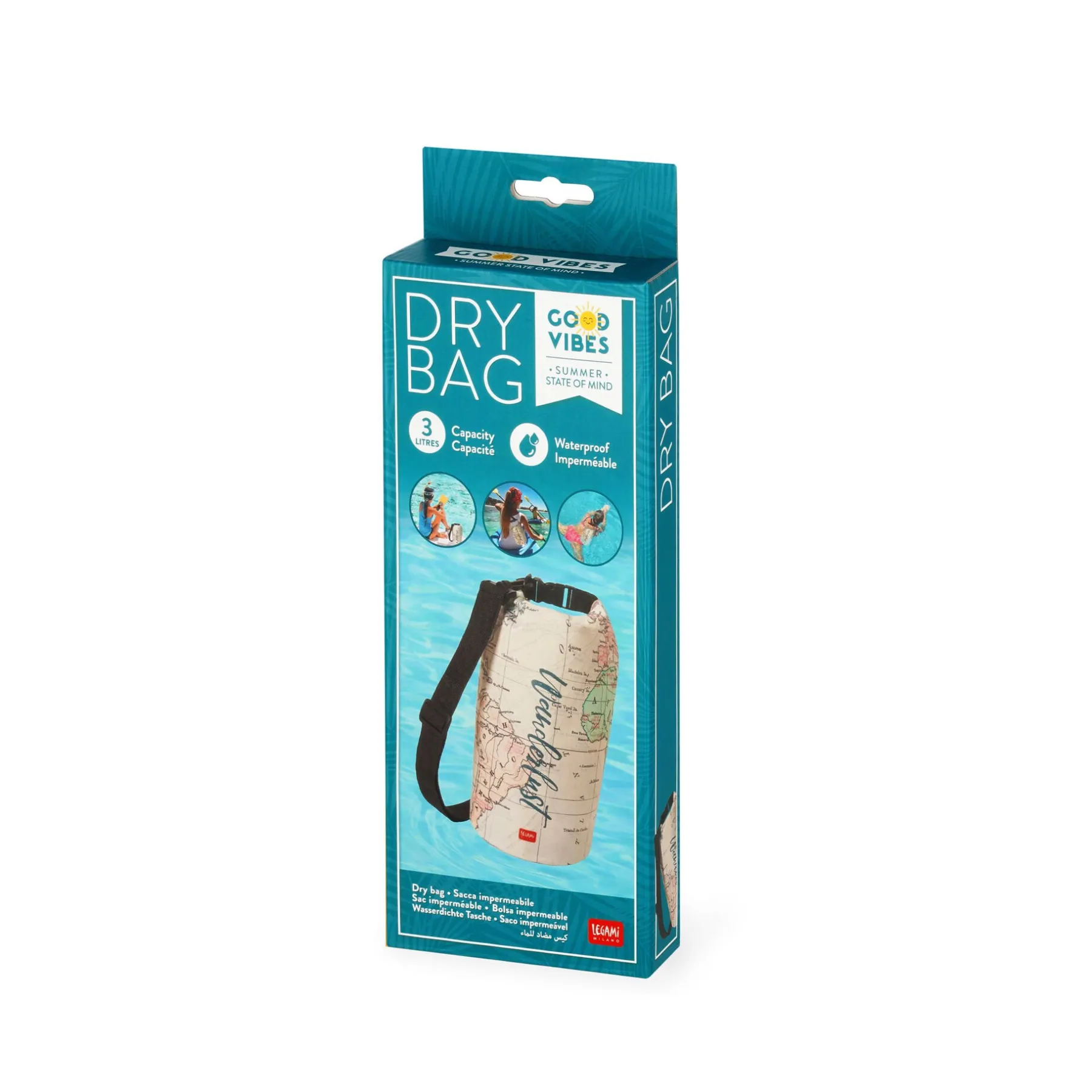 Legami Strandzubehör|Taschen*Wasserdichter Beutel - 3 Liter - Dry Bag