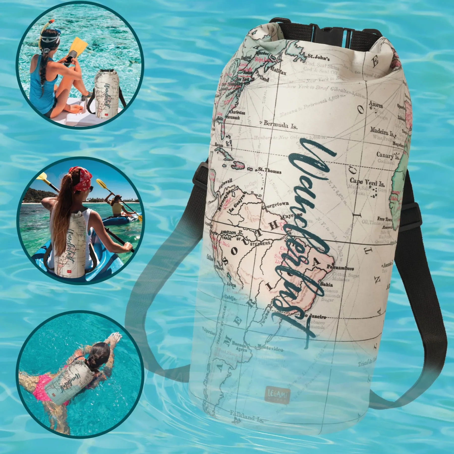 Legami Strandzubehör|Taschen*Wasserdichter Beutel - 10 Liter - Dry Bag
