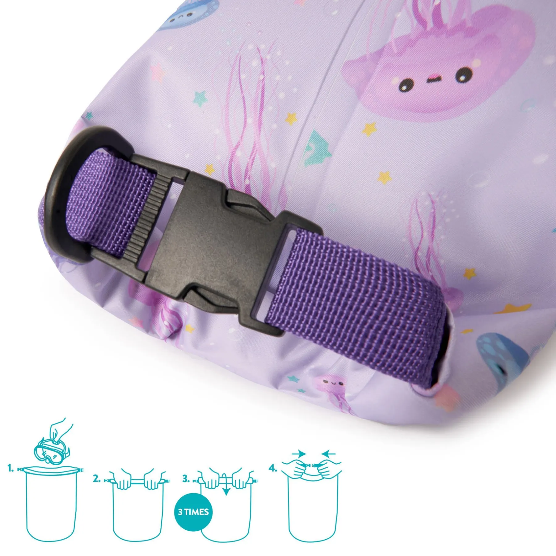 Legami Strandzubehör|Taschen*Wasserdichter Beutel - 3 Liter - Good Vibes