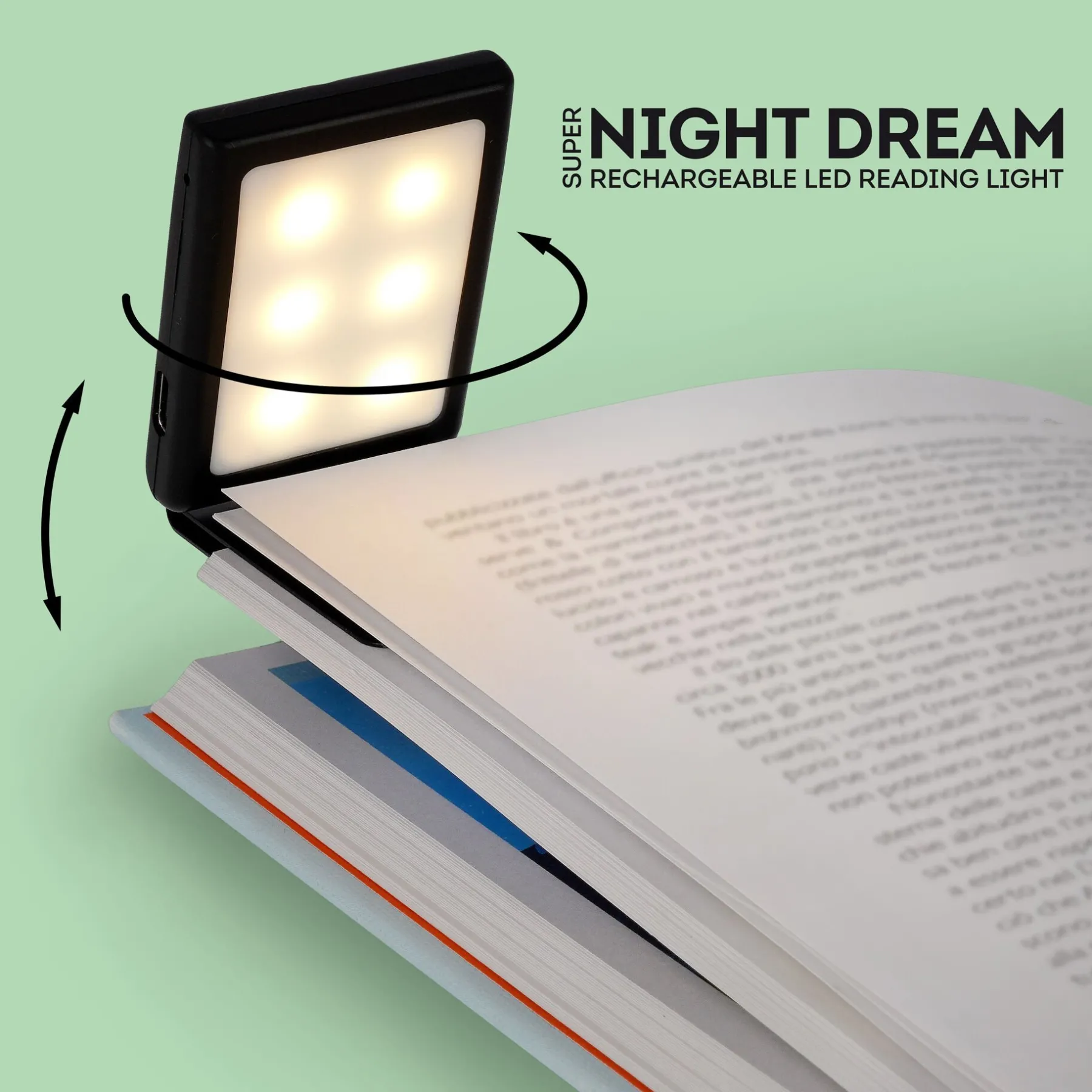 Legami Leselampen*Wiederaufladbares LED-Leselicht - Super Night Dream